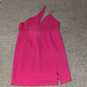 Lulus large pink one shoulder dress